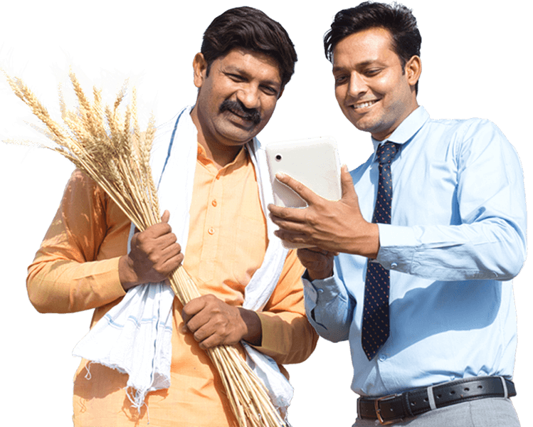 farmer with scout conversation
